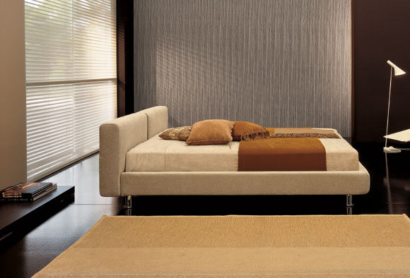 Letto matrimoniale in tessuto Break