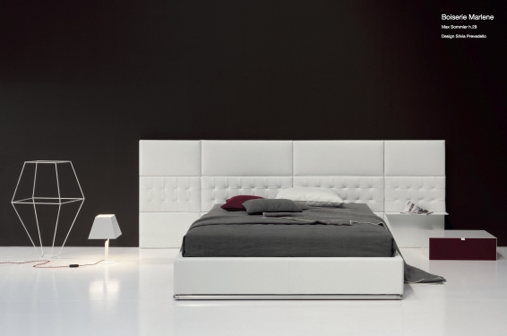boiserie imbottita e letto sommier
